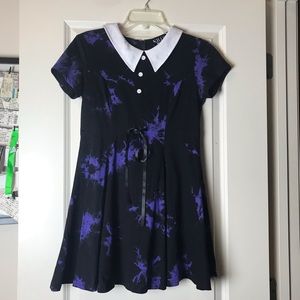 Killstar Tie Dye Wednesday Dress